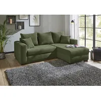 Jockenhöfer Eckcouch Polyester L-Form 3-Sitzer Grün