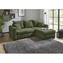 Jockenhöfer Eckcouch Polyester L-Form 3-Sitzer Grün
