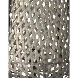 Chic Antique Lampe mit Flechtmuster Schwarz