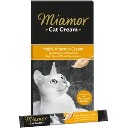 Katzen - Snacks MIAMOR Cat Snack Multivitamin - Cream, 6 x 15 g