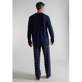 Bugatti Pyjama kariert Blau 56