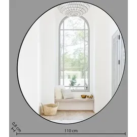 Atmosphera Wandspiegel Alice d 110 cm Schwarz