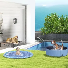 PawHut Hundesofa rund 100 x 100 cm braun