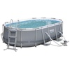 Power Steel Frame Pool Set 427 x 250 x 100 cm inkl. Filterpumpe oval