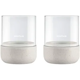 BLOMUS Windlicht Calma Glas Weiß