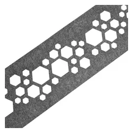 zaun|zu® Sichtschutzstreifen 255 x 15 cm Hellgrau Vlies