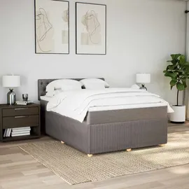 vidaXL Boxspringbett 140 x 200 cm Taupe