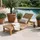 CARO-Möbel Sonnenliege Granada 200 x 65 x 39 cm Beige