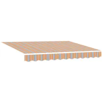 VidaXL Automatische einziehbare Markise mit buntem Streifen 350x250 cm