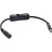 InLine DC Kabel mit Schalter, DC ST/BU 5,5x2,1mm, AWG 18, schwarz, 0,20m