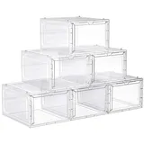 Hansiro Schuhbox, Weiß, Kunststoff, 33x25.5 cm, Garderobe, Schuhaufbewahrung, Schuhregale