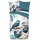 Muller Textil Zari Blumen Blau 135 x 200 cm + 2 x 80 x 80 cm