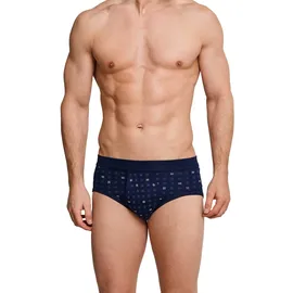 SCHIESSER Essentials Feinripp Karo-Print Slip Marine 3XL 2er Pack