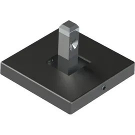 Hettich Cadro Wand-/bodenbefestigung 55x55 Mm Schwarz Matt