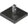 Hettich Cadro Wand-/bodenbefestigung 55x55 Mm Schwarz Matt