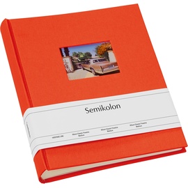 Semikolon Finestra Medium Fotoalbum Orange 80 Blätter Hardcover-Bindung