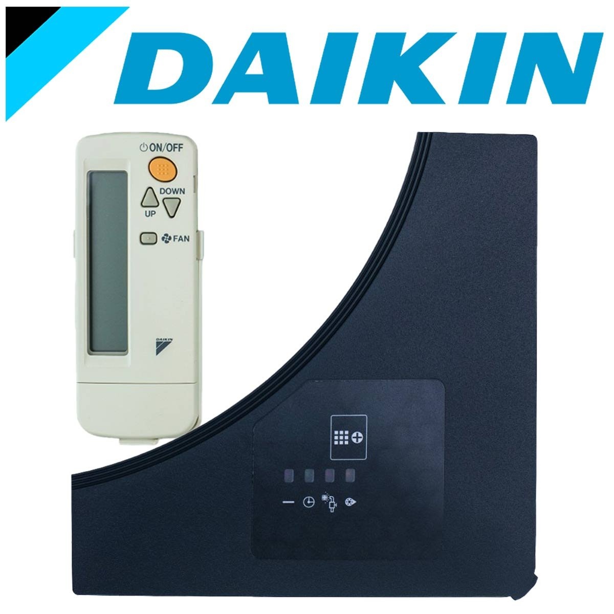 DAIKIN Infrarotfernbedienung für Deckenkassette design schwarz | BRC7FB532FB