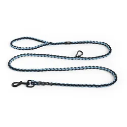 HAY - Dogs Hundeleine, geflochten, verstellbar, blau / schwarz