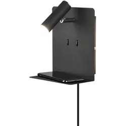 LED-Wandleuchte Element in Schwarz max. 3 Watt Wandlampe