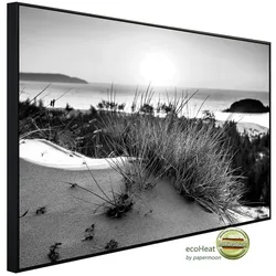 papermoon Infrarotheizung »EcoHeat - Strand Schwarz + Weiss«, Matt-Effekt - bunt