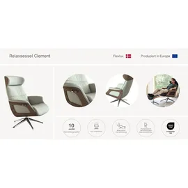 flexlux Relaxsessel Clement 83 x 112 x 125 cm Braun mit Kopfverstellung