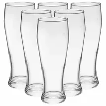 VAN WELL Weizenbiergläser transparent Glas, Essen & Trinken, Gläser, Biergläser Bavaria 0,5 l 6 Stück