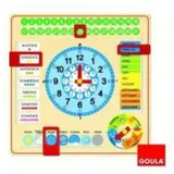 Goula Holz-Kalender-Uhr (51309)