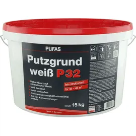 Pufas Putzgrund P32 Weiß 15 kg