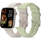 SPC Smartee Duo 2 BT 46,60 mm Kunststoffgehäuse Beige/Grün Sportarmband Beige/Grün M