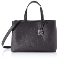Giorgio Armani Medium Open Shopping Bag black