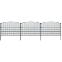 Home Deluxe Doppelstabmattenzaun Berg 2,0 x 40 m anthrazit