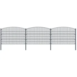 Home Deluxe Doppelstabmattenzaun Berg 2,0 x 40 m anthrazit