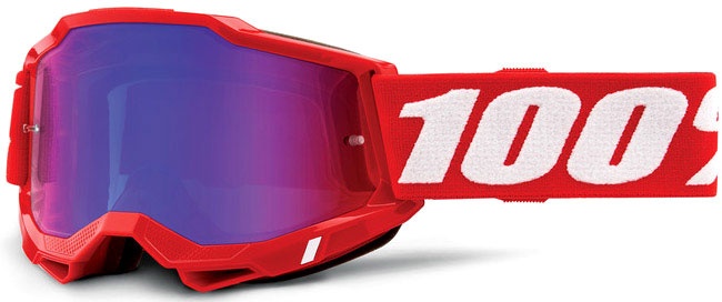100 Percent Accuri 2 Extra, lunettes miroirs - Rouge/Blanc Rouge/Réfléchissant