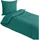 Traumschlaf Uni Mako-Satin Petrol 200 x 220 cm + 2 x 80 x 80 cm