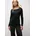 Damen 3228737 Basic Langarmshirt Black 46