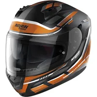 Nolan N60-6 Lancer Helm, schwarz-orange, Größe M für Männer