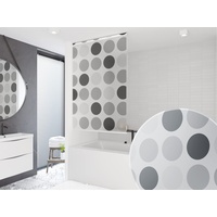 Basic DUSCHROLLO 160x240 cm Modell Retro DUSCHVORHANG GRAU ANTHRAZIT! Shower Rollo Grey!