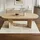 stilvora Klapptisch 200 x 75 x 90 cm braun