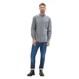 Tom Tailor Oxford Langarmhemd Navy Chambray L