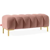 konsimo® Sitzhocker, Altrosa, Holz, Textil, Rechteckig, 120x50x50 cm, Hergestellt in Europa, FSC 100%, Wohnzimmer, Hocker, Sitzhocker