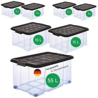 Novatool Aufbewahrungsbox - (1 St), Aufbewahrungsbox mit Deckel 1x55