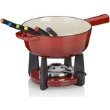 Kela Käsefondue-Set CALIDO Gusseisen rot emailliert 1,8 Liter