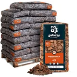 GALAMIO Pinienrinde Pinienmulch Rindenmulch Pinie Mulch Garten Dekor Pinus Pinea Natur Mittelmeer Kiefer Deko 40-60mm 60l x 26 Sack 1.560l / 1 Palette Paligo