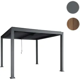 Mendler Pergola HWC-L46 3 x 4 m Grau