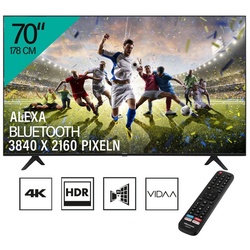 Hisense 70A7100F LED-Fernseher (178,00 cm/70 Zoll, Bildschirmauflösung in Pixel Ultra HD 3840 × 2160, Smart-TV, HbbTV) schwarz