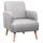Paperflow Sessel Brooks Polyester 62 x 79 x 62 cm Grau