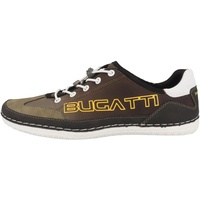 Bugatti Sneaker Bimini 2024 (Schriftzug) dunkelgrün Herren Schnürer, Dark