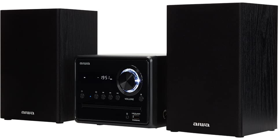 Aiwa MSBTU-300 Stereoanlage Bluetooth®, AUX, CD, USB, UKW, 2 x 10W Schwarz