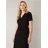 Base Level Wickelkleid Schwarz 48