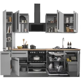 BASIC by Balculina Winkelküche L-Form 250 cm grau